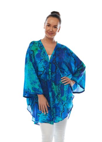 Kimono Jacket - Reef | Plus Size Online | Claire Powell