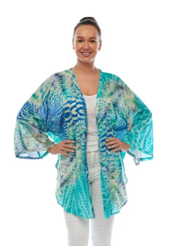 Kimono Jacket - Marine | Plus Size Online | Claire Powell