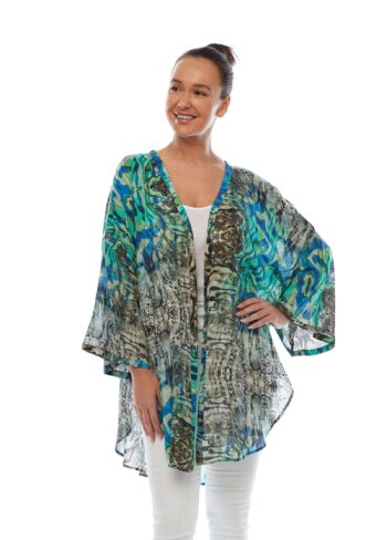 Kimono Jacket - Vision | Plus Size Online | Claire Powell