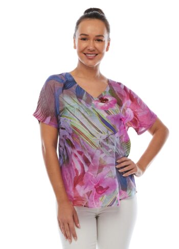 Orchid - Short Sleeve Tops - Claire Powell