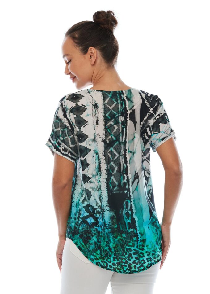 Tribal - Short Sleeve Tops - Claire Powell - back